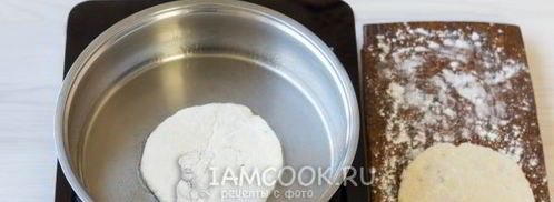 сырные лепешки с ветчиной. Шаг 12