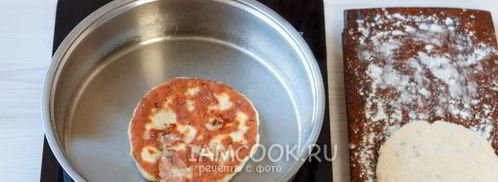 сырные лепешки с ветчиной. Шаг 13