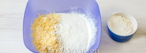 сырные лепешки с ветчиной. Шаг 5