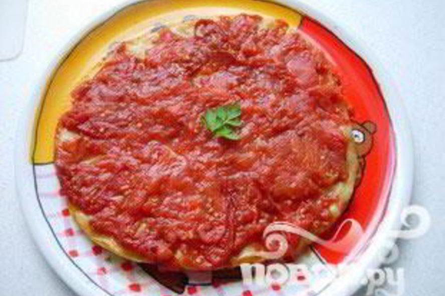 Рецепт томатная лепешка