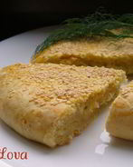 Творожно-сырная лепешка