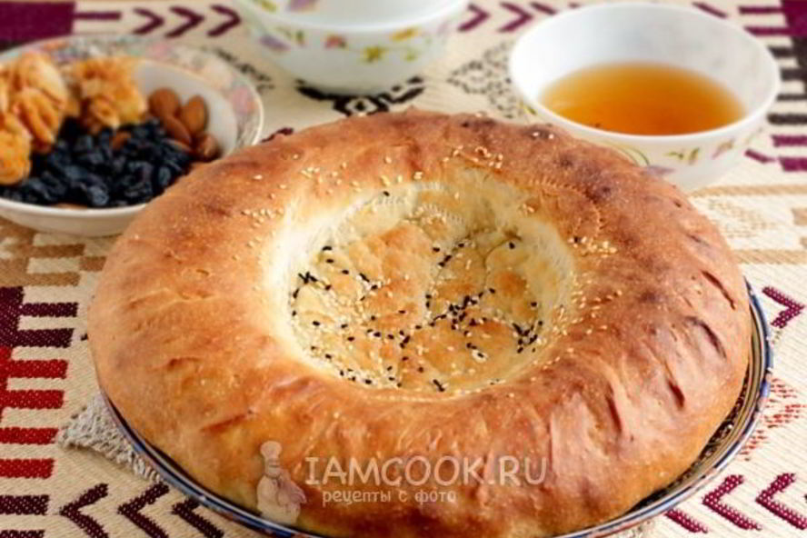 Рецепт узбекская лепешка на кефире в духовке