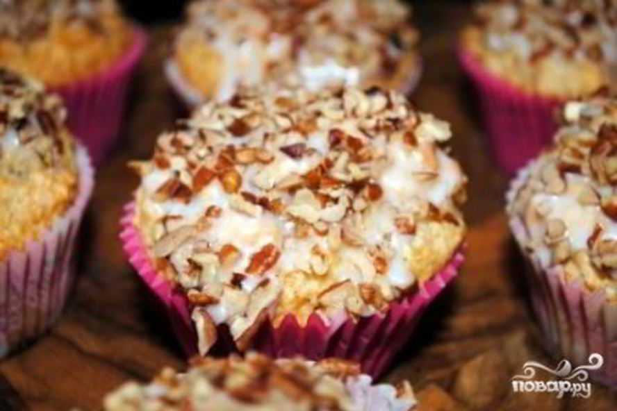 Рецепт банановые маффины с орехами