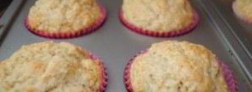 банановые маффины с орехами. Шаг 4