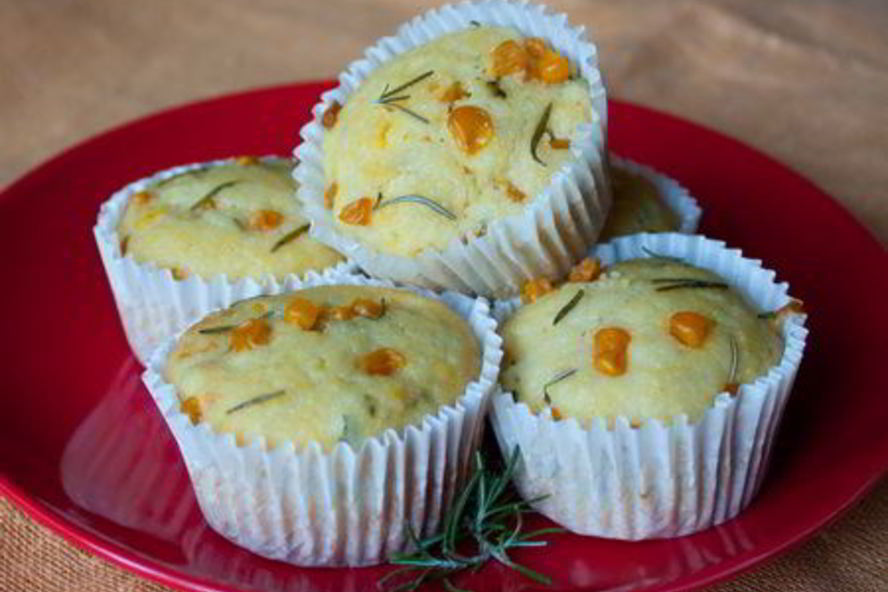 Рецепт кукурузные маффины с розмарином