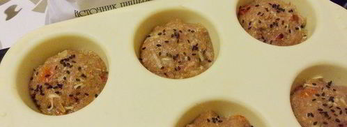 куриные маффины с отрубями. Шаг 9