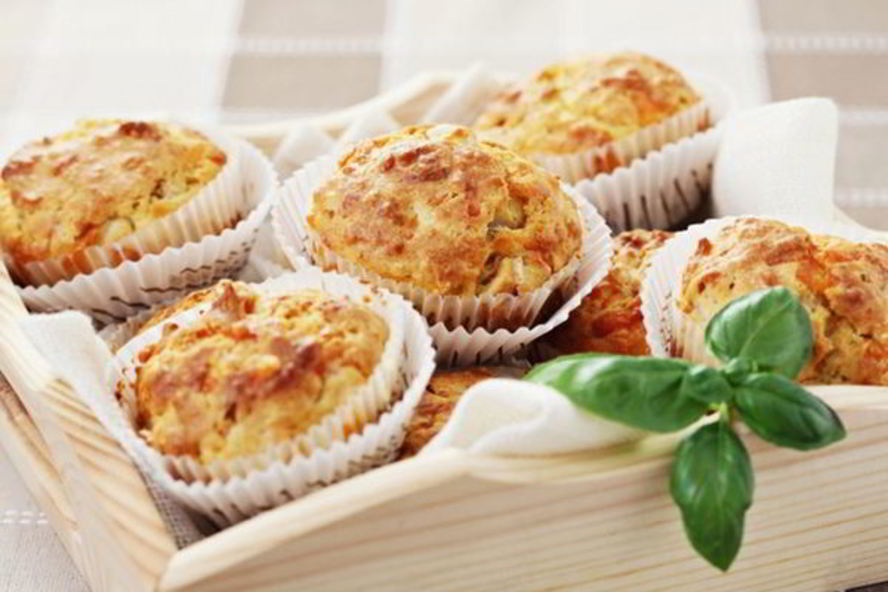 Рецепт куриные маффины с сыром и зеленью