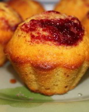 Маффины Бомбочки с вареньем