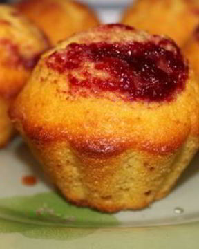 Маффины Бомбочки с вареньем