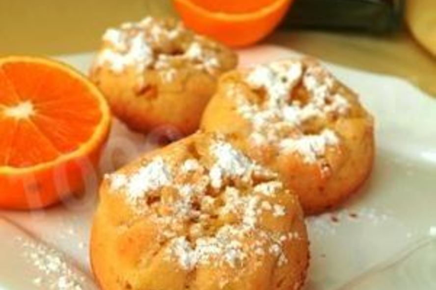 Рецепт маффины с апельсином и кокосовой стружкой