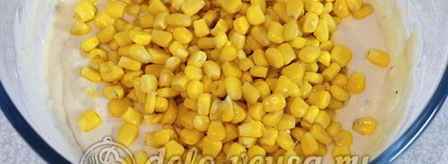 маффины с кукурузой и зеленью. Шаг 4