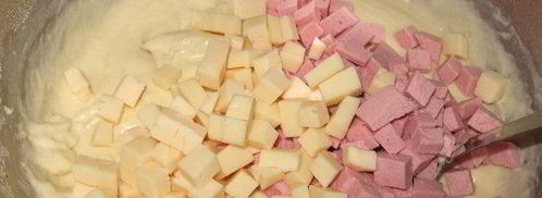 маффины с сыром и ветчиной. Шаг 4