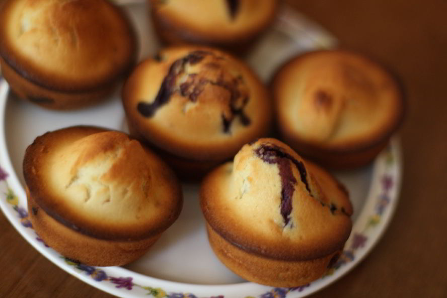 Рецепт маффинов с целого голубикоя