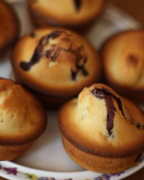 Маффины с целой голубикой