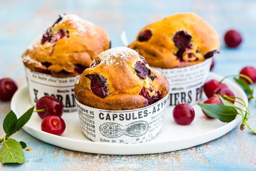 Рецепт маффины с вишней