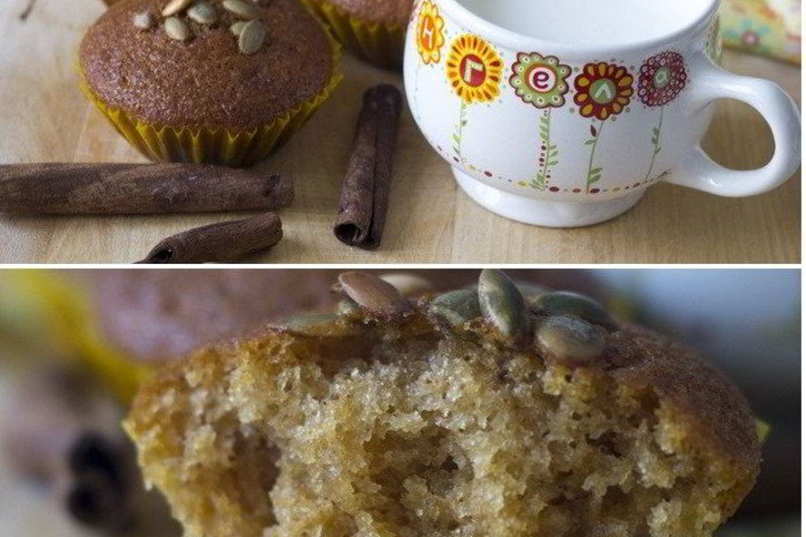 Рецепт постные тыквенные маффины