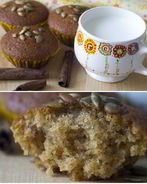 Постные тыквенные маффины