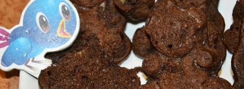 шоколадно-банановые маффины мишка барни. Шаг 12