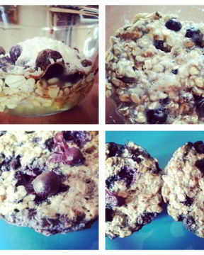 Ягодные маффины из овсяных хлопьев