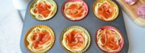 закусочные маффины гнезда. Шаг 3