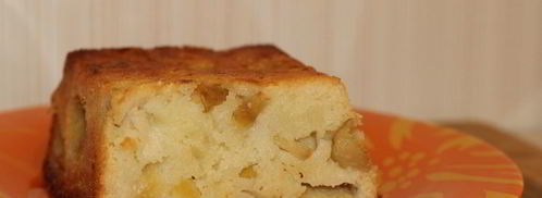 манник на кефире с яблоками. Шаг 11