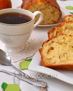 Манник с яблоками на кефире