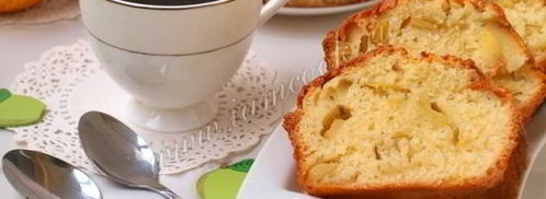 манник с яблоками на кефире. Шаг 12