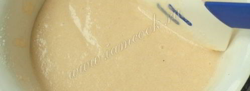 манник с яблоками на кефире. Шаг 4