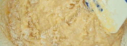 манник с яблоками на кефире. Шаг 6