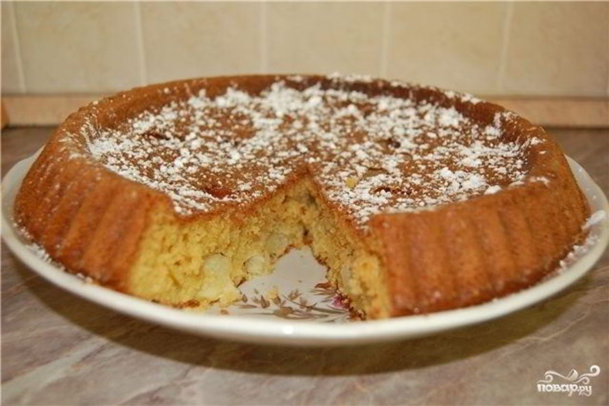 Рецепт манник с яблоками