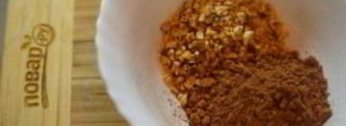 постный шоколадный манник с миндалем. Шаг 3