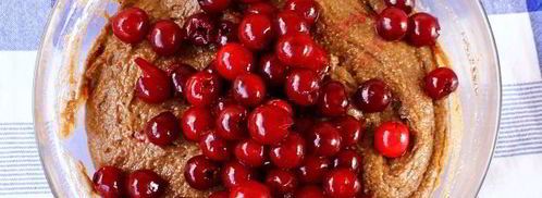 шоколадный манник с вишней. Шаг 9