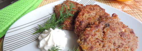 гречневые оладьи с грибами. Шаг 7