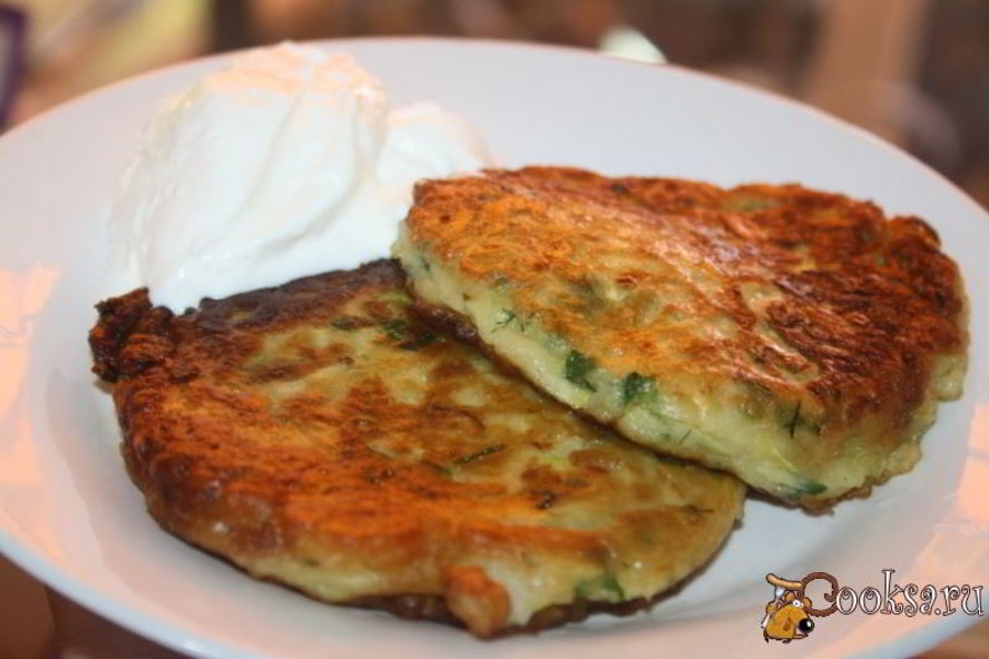 Рецепт кабачковые оладьи по-сельски