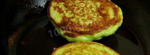 кабачковые оладьи с фаршем внутри. Шаг 9