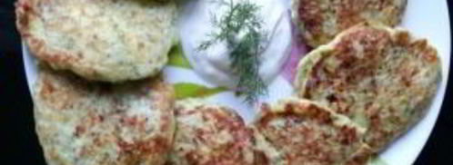 кабачковые оладьи с творогом. Шаг 5