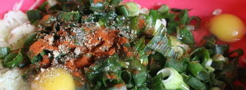 кабачковые оладьи с зеленым луком. Шаг 3