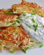 Картофельные оладьи с пастернаком