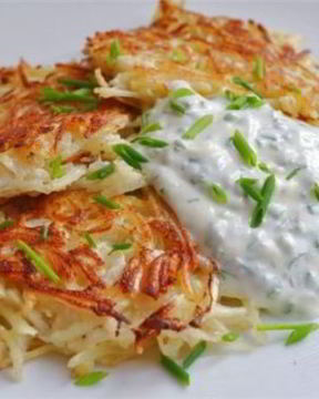 Картофельные оладьи с пастернаком