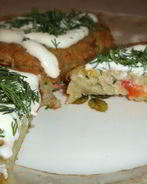 Картофельные оладьи со сладким перцем