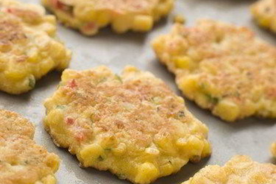 Рецепт хрустящие рисовые оладьи с пикантным творожным кремом