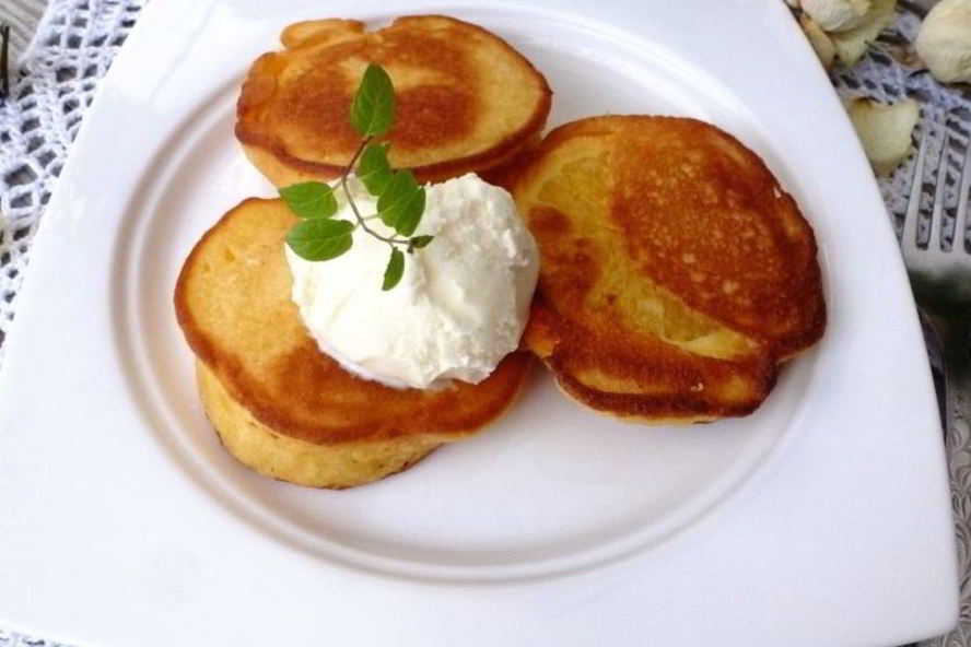 Рецепт кукурузные оладьи с апельсином
