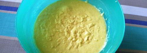 кукурузные оладьи с апельсином. Шаг 3