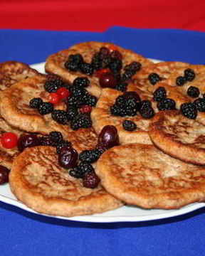 Низкокалорийные оладьи с пшеничными отрубями