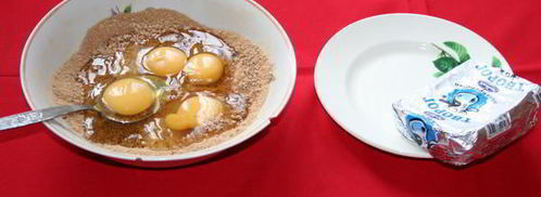 низкокалорийные оладьи с пшеничными отрубями. Шаг 3