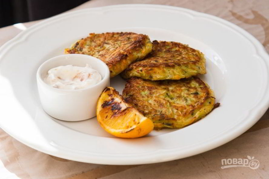 Рецепт оладушки с кабачками