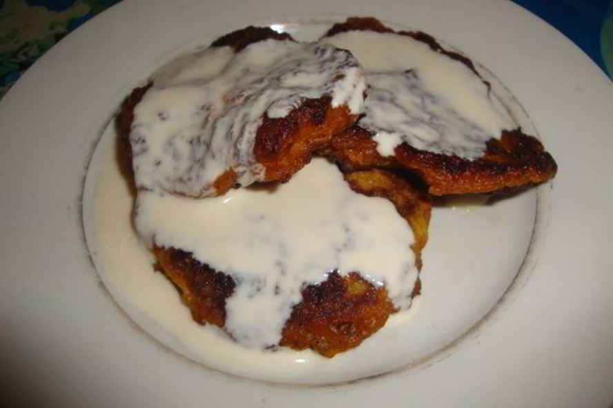 Рецепт оладушки с соусом