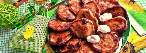 оладьи банановые с конфетами. Шаг 11