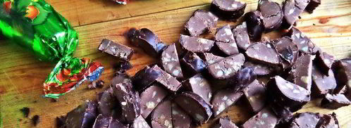 оладьи банановые с конфетами. Шаг 4