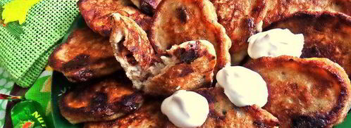 оладьи банановые с конфетами. Шаг 10